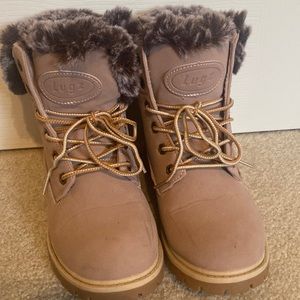 Lugz ankle fur boots